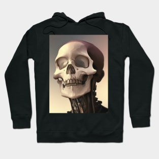 Human Skull Resting on the Ground Hoodie